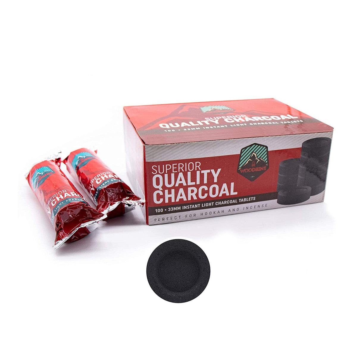 Woodbine Superior charcoal blocks for burning sacred resin incense — Eternal Spirit