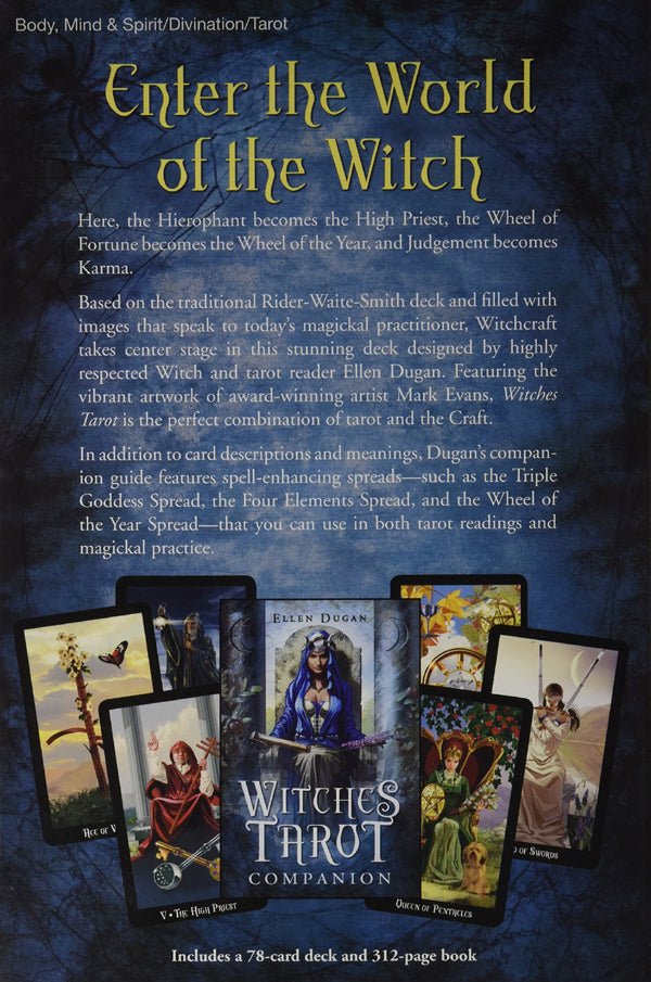 Enter the World of the Witch guidebook cover, Witches Tarot — Eternal Spirit