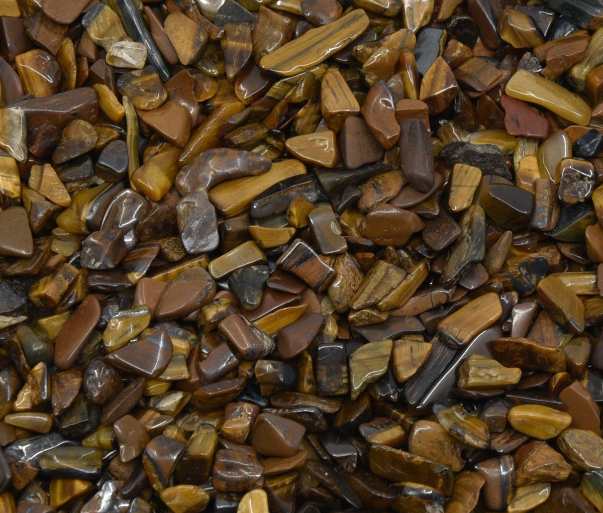 golden-banded Tiger Eye chips for grids, crafts and sacred work — Eternal Spirit