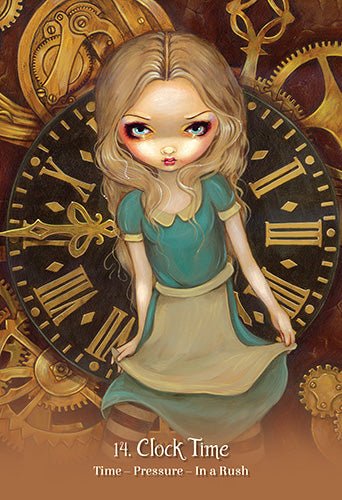 Alice the Wonderland Oracle card sharing the deck's luminous illustration style — Eternal Spirit