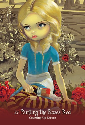 Alice the Wonderland Oracle card portraying the deck's otherworldly aesthetic — Eternal Spirit