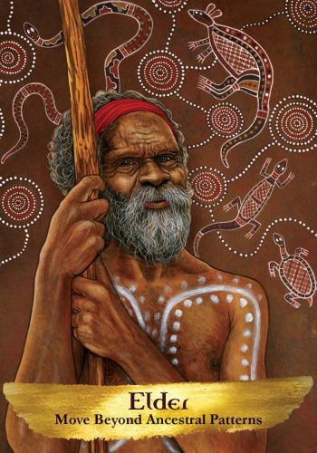 Angels & Ancestors Oracle card presenting the deck's visionary illustrations — Eternal Spirit