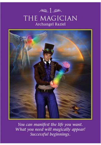 Sample card from the Archangel Power Tarot tarot deck — Eternal Spirit