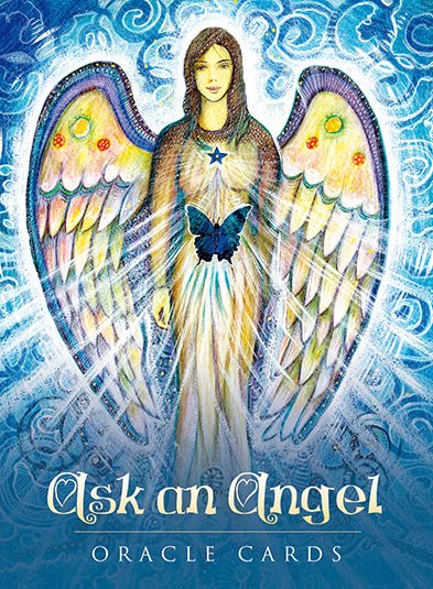 Ask An Angel Oracle box with golden angel wings and ornate arch design — Eternal Spirit