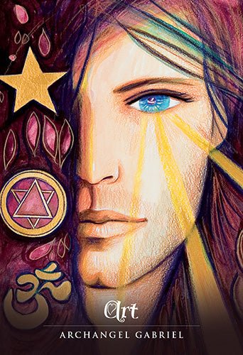 Ask An Angel Oracle card celebrating the deck's unique visual language — Eternal Spirit