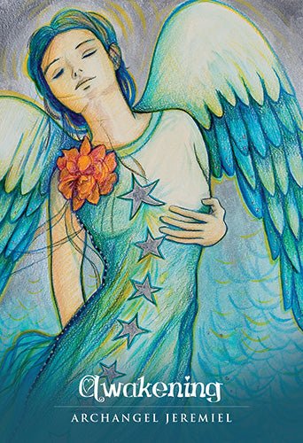 Ask An Angel Oracle card revealing the deck's mystical artwork — Eternal Spirit