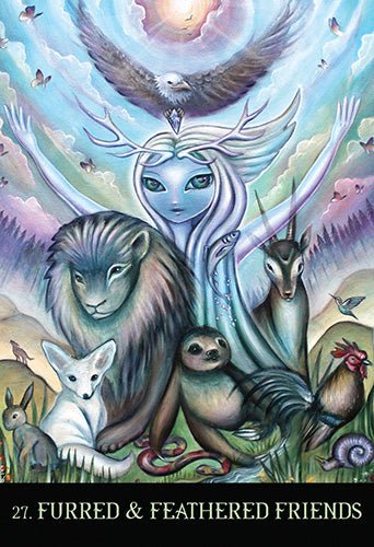 Beyond Lemuria Oracle card presenting the deck's visionary illustrations — Eternal Spirit