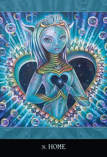 Beyond Lemuria Oracle card showing the deck's detailed artistic vision — Eternal Spirit