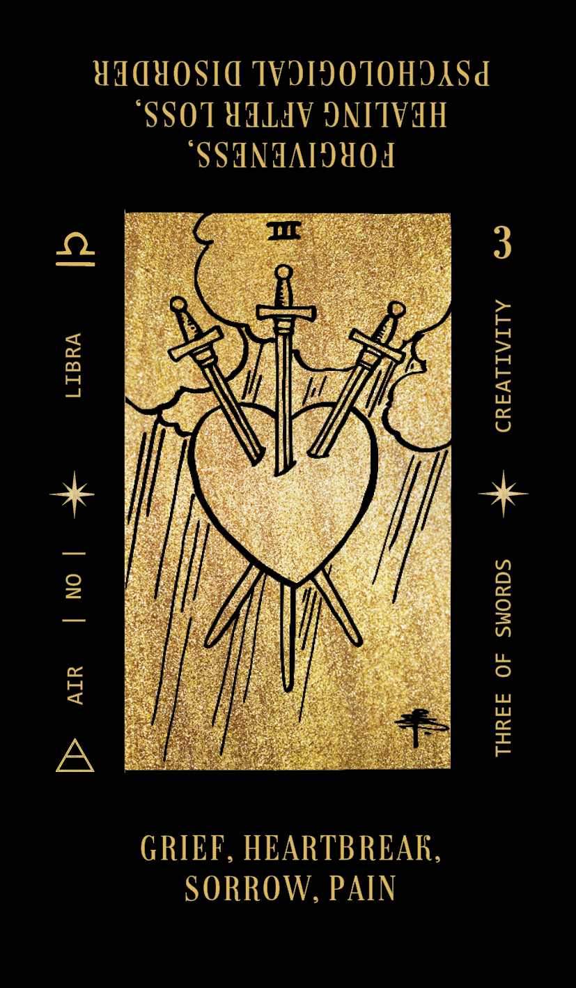 Solis Divinity Tarot (Black & Gold Edition) card highlighting the deck's symbolic art — Eternal Spirit
