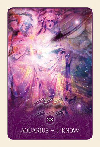 Black Moon Astrology Oracle card exploring the deck's contemplative imagery — Eternal Spirit
