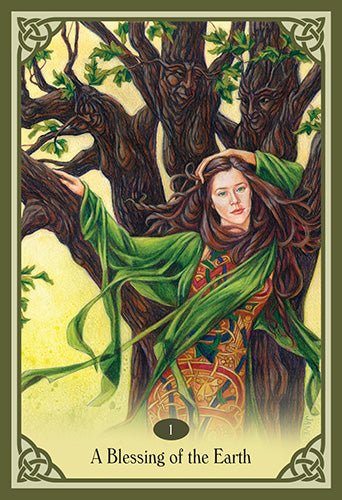 Blessed Be Oracle card revealing the deck's deeply layered symbolism — Eternal Spirit