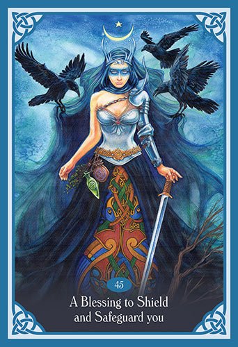 Blessed Be Oracle card portraying the deck's otherworldly aesthetic — Eternal Spirit