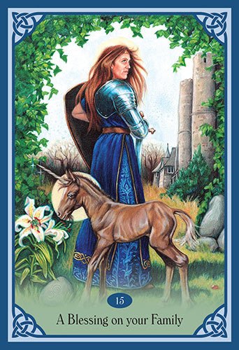 Blessed Be Oracle card showcasing the deck's evocative imagery — Eternal Spirit