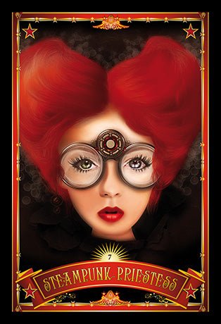 Divine Circus Oracle card presenting the deck's visionary illustrations — Eternal Spirit