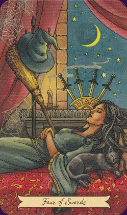 Everyday Witch Tarot card reflecting the deck's transcendent artwork — Eternal Spirit
