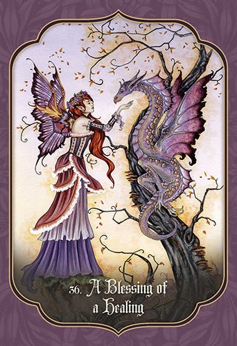Faery Blessing Oracle card reflecting the deck's transcendent artwork — Eternal Spirit