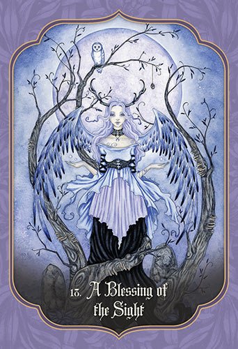 Faery Blessing Oracle card exhibiting the deck's transformative card art — Eternal Spirit