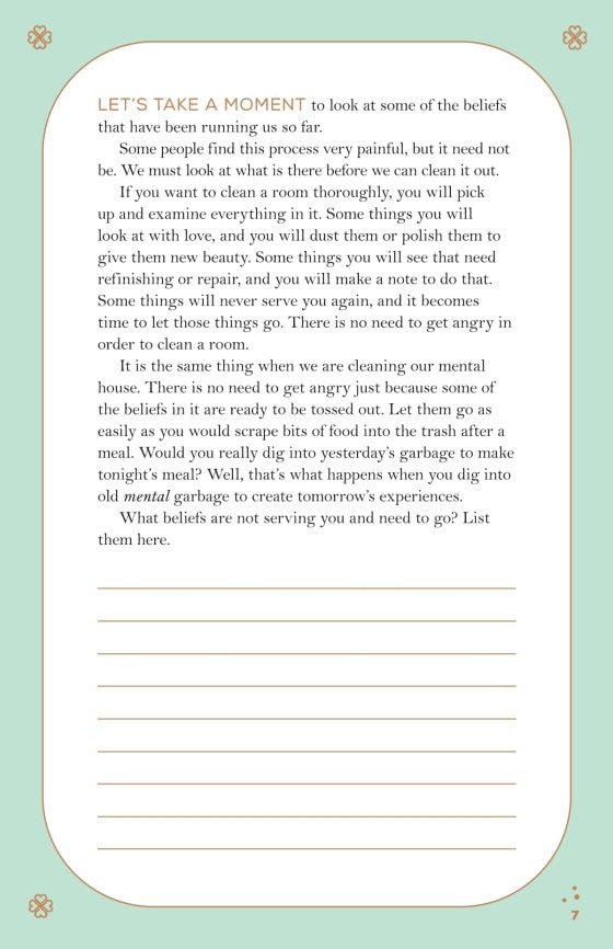 How to Love Yourself presenting the journal's reflective writing spaces — Eternal Spirit