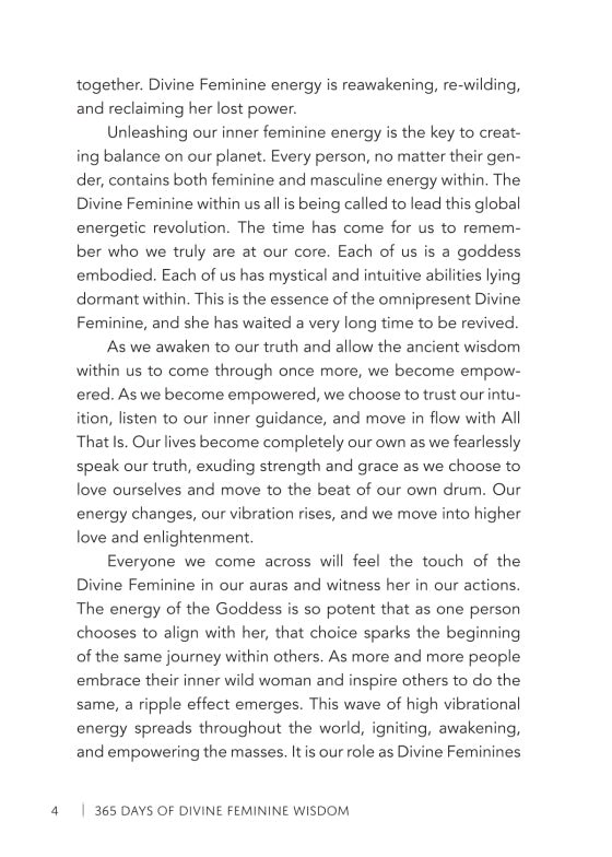interior preview 5 of 365 Days of Divine Feminine Wisdom — Eternal Spirit