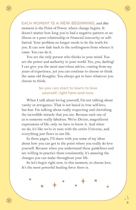 How to Love Yourself displaying the journal's beautiful page design — Eternal Spirit