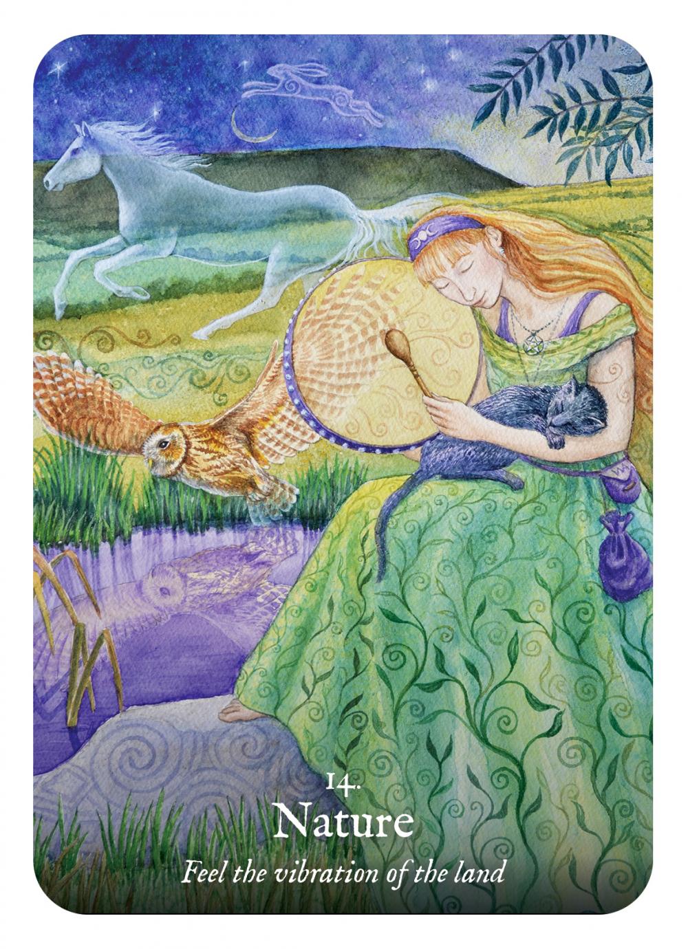 Goddess Dream Oracle card exhibiting the deck's transformative card art — Eternal Spirit