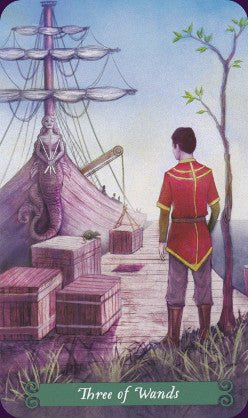 Sample card from the The Green Witch Tarot tarot deck — Eternal Spirit