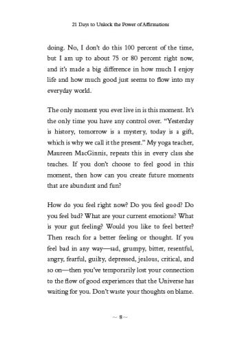 interior preview 6 of 21 Days to Unlock the Power of Affirmations — Eternal Spirit