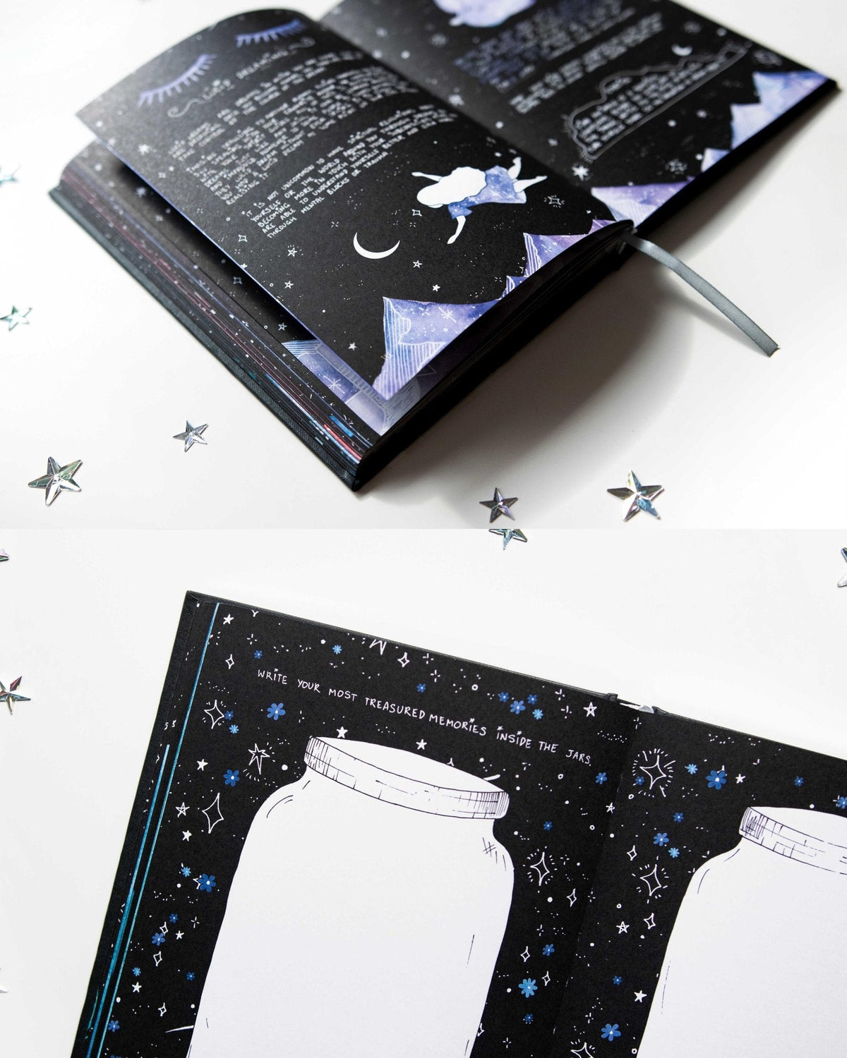 Dreamy Moons "A Journey Within featuring the journal's contemplative artwork — Eternal Spirit