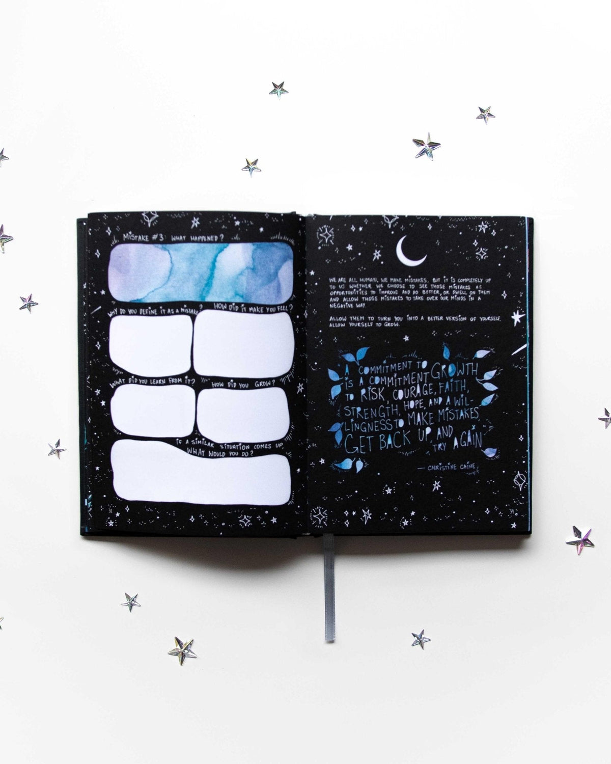 Dreamy Moons "A Journey Within offering a glimpse of the journal's inner pages — Eternal Spirit