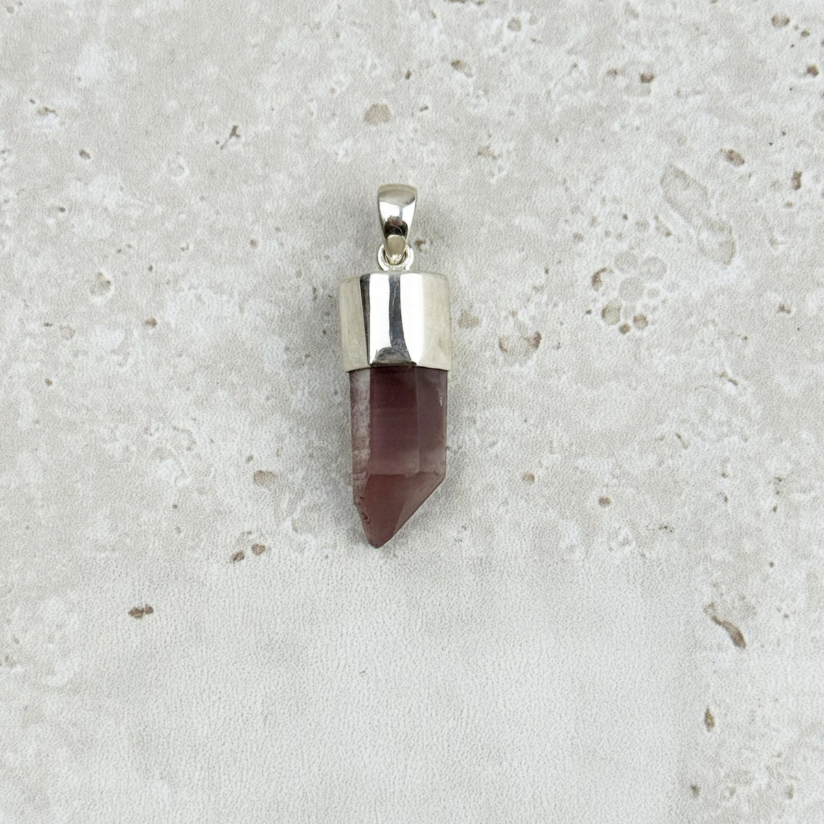 Lithium Quartz Natural Point Sterling Silver Pendant — Eternal Spirit