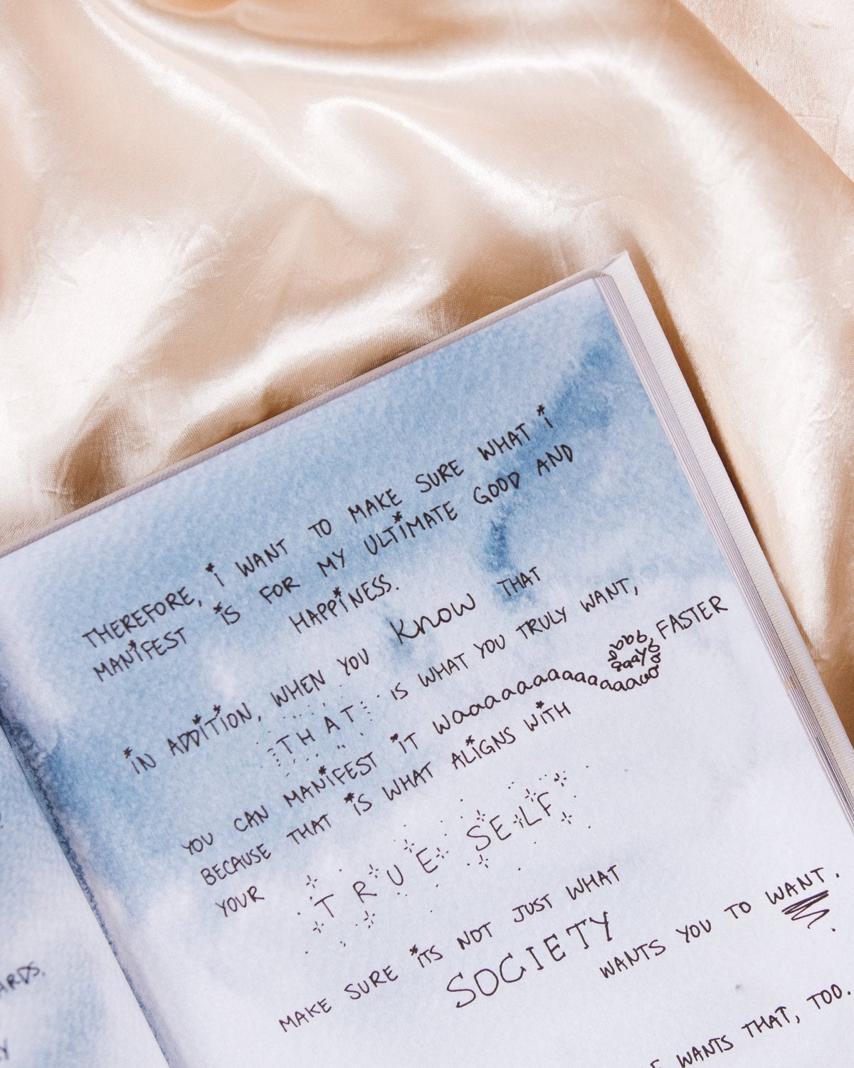 Dreamy Moons "Manifest illustrating the journal's meditative design — Eternal Spirit