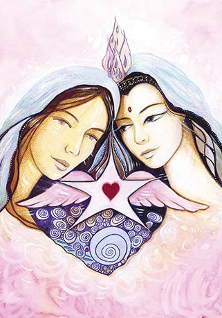 Namaste Oracle card showing the deck's detailed artistic vision — Eternal Spirit