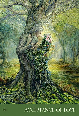 Nature's Whispers Oracle card presenting the deck's visionary illustrations — Eternal Spirit