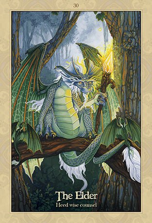 Oracle of the Dragonfae Oracle card revealing the deck's deeply layered symbolism — Eternal Spirit