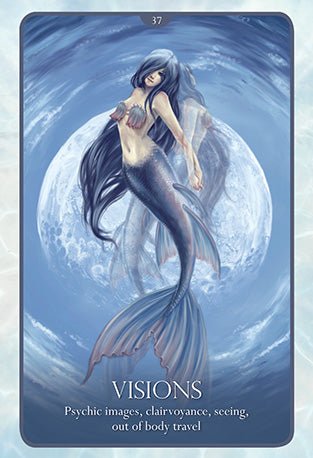 Oracle of the Mermaids Oracle card unveiling the deck's spiritual symbolism — Eternal Spirit