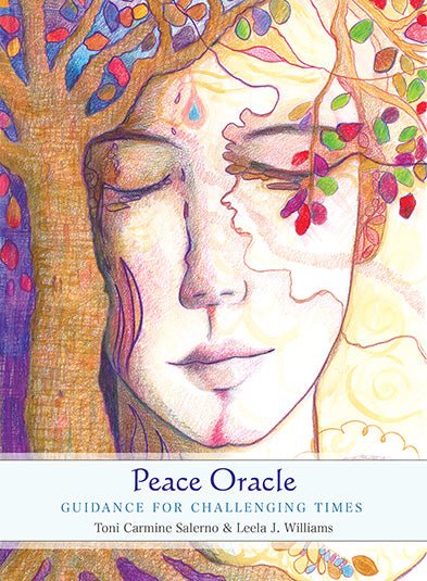 Peace Oracle box with serene woman's face and golden ornaments — Eternal Spirit