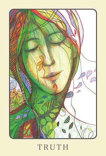 Peace Oracle card presenting the deck's visionary illustrations — Eternal Spirit