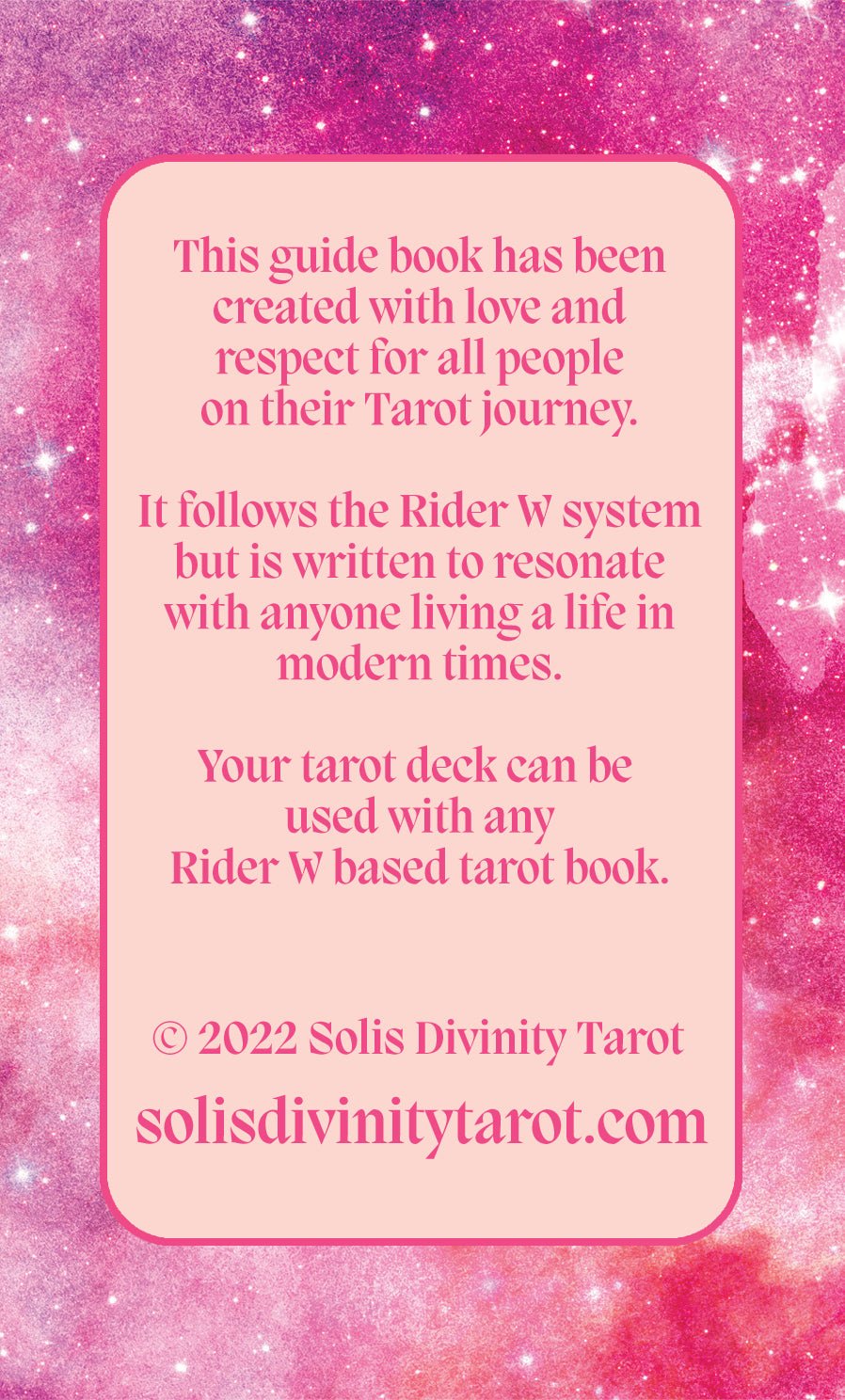 Solis Divinity Tarot (Pink Edition) card showcasing the deck's evocative imagery — Eternal Spirit