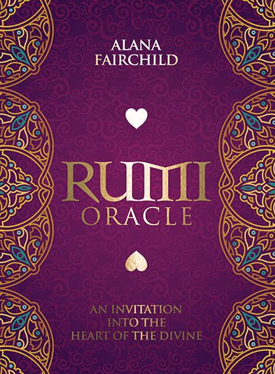 Rumi Oracle box in purple with heart symbol by Alana Fairchild — Eternal Spirit