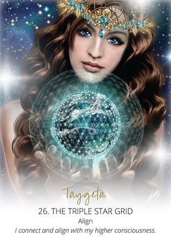 Star Temple Oracle card offering a glimpse of the deck's sacred imagery — Eternal Spirit