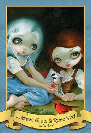 The Faerytale Oracle card revealing the deck's mystical artwork — Eternal Spirit