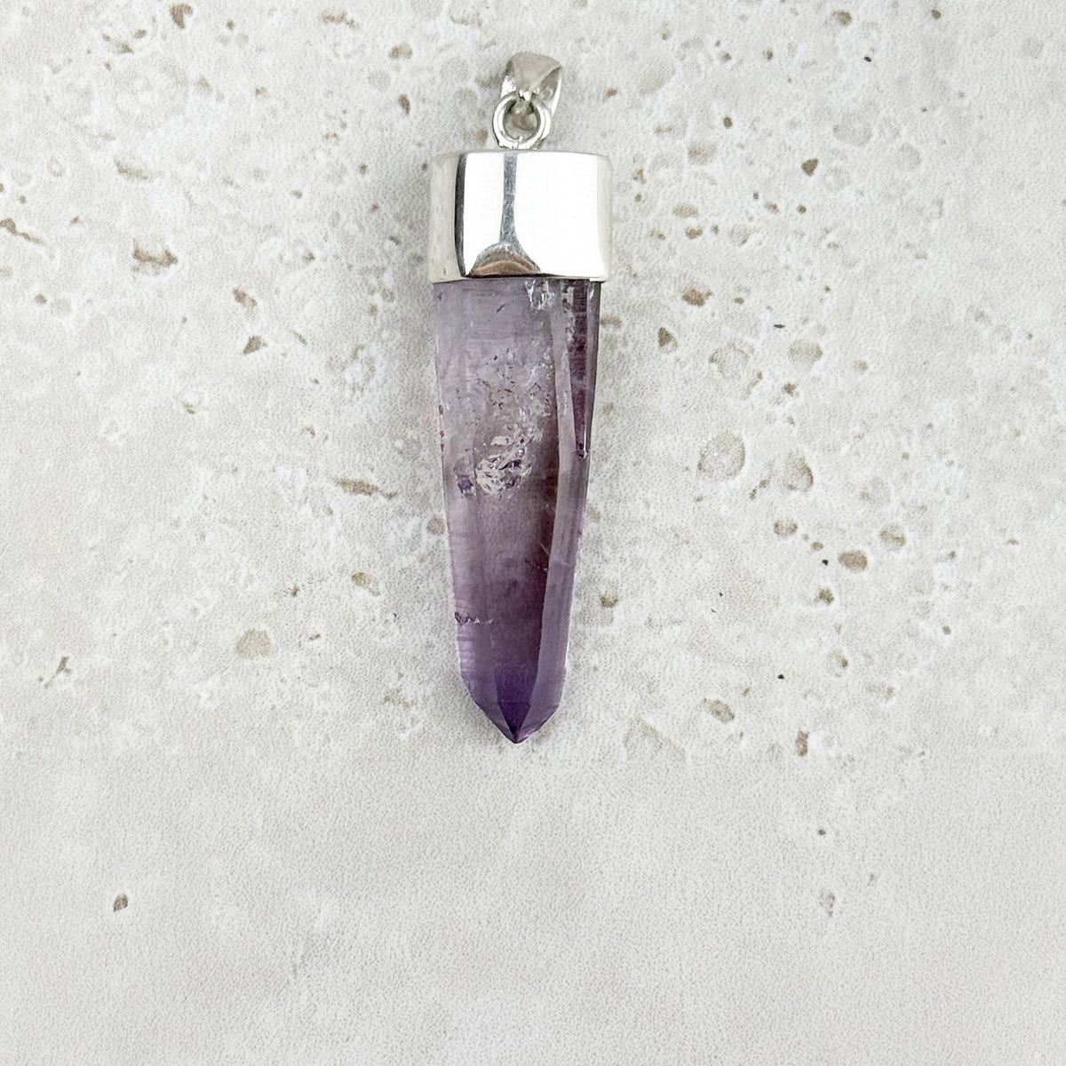 Vera Cruz Amethyst Natural Point Sterling Silver Pendant — Eternal Spirit