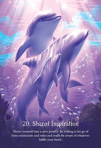 Whispers of the Ocean Oracle card reflecting the deck's transcendent artwork — Eternal Spirit