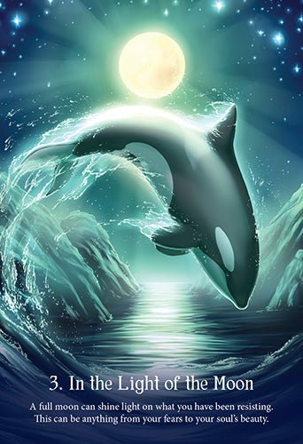 Whispers of the Ocean Oracle card portraying the deck's otherworldly aesthetic — Eternal Spirit