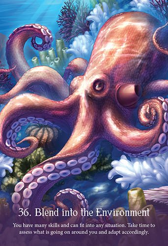 Whispers of the Ocean Oracle card demonstrating the deck's inspired artistry — Eternal Spirit