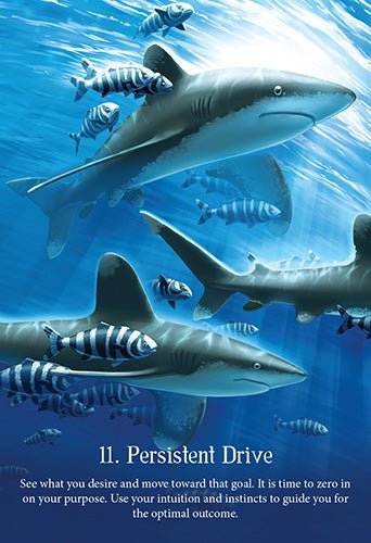 Whispers of the Ocean Oracle card celebrating the deck's unique visual language — Eternal Spirit