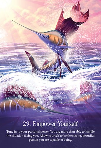 Whispers of the Ocean Oracle card revealing the deck's mystical artwork — Eternal Spirit
