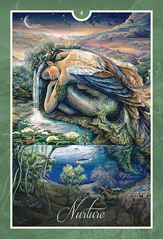 Whispers of Healing Oracle card sharing the deck's luminous illustration style — Eternal Spirit