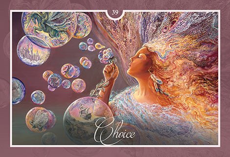 Whispers of Healing Oracle card portraying the deck's otherworldly aesthetic — Eternal Spirit
