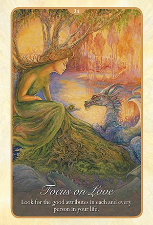 Whispers of Love Oracle card featuring the deck's enchanting card art — Eternal Spirit